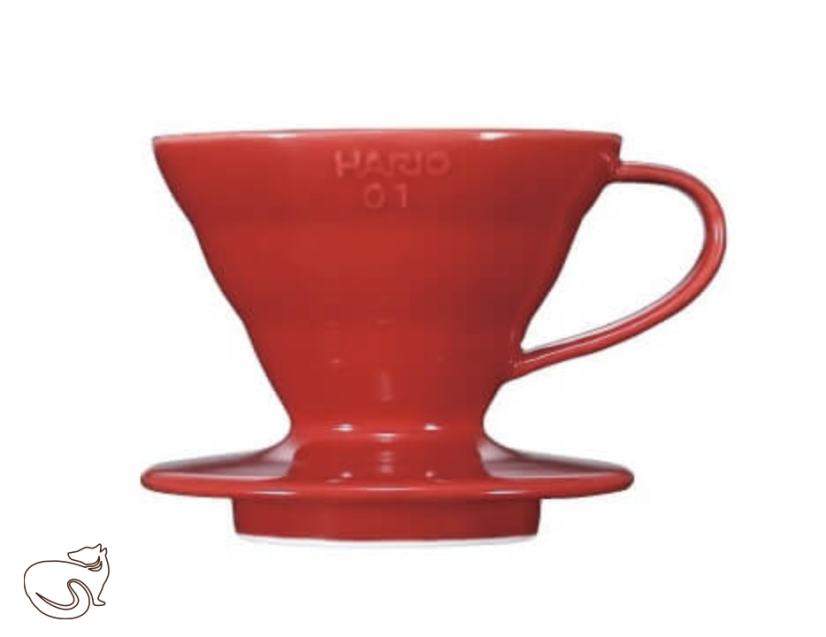 Hario V60-01 ceramic, red