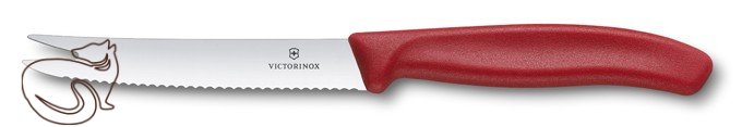 Victorinox - Nůž na sýr a uzeninu černý Červená