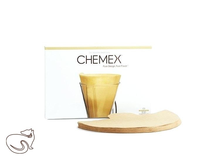 Фільтри паперові Chemex ФП-2 коричневі на 1-3 чашки, 100 шт.
