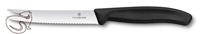 Victorinox - Nůž na sýr a uzeninu černý Černá