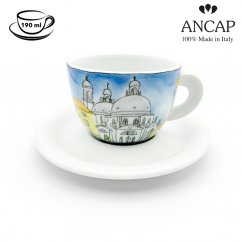 dAncap - šálek s podšálkem cappuccino Venezia, bazilika, 190 ml