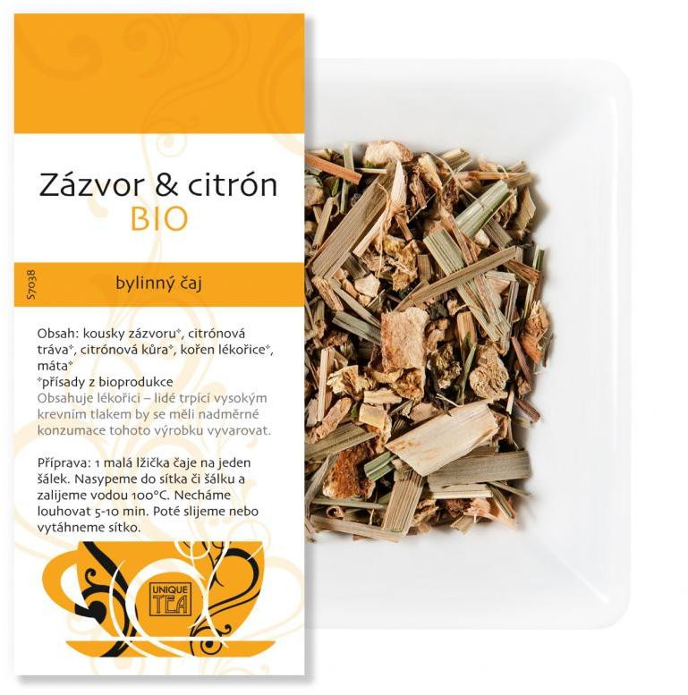 Лимон з імбиром БІО - трав'яний чай, хв. 50г