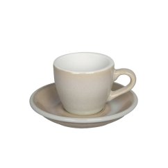 Loveramics Egg - Espresso hrnek s podšálkem, slonovinová kost, 80 ml