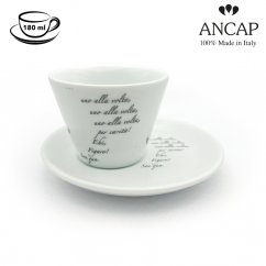 dAncap - Lazebník Servilský чорна чашка для капучіно, 180 мл