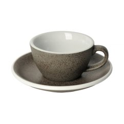 Loveramics Egg - Flat white hrnek s podšálkem, Granite, 150 ml