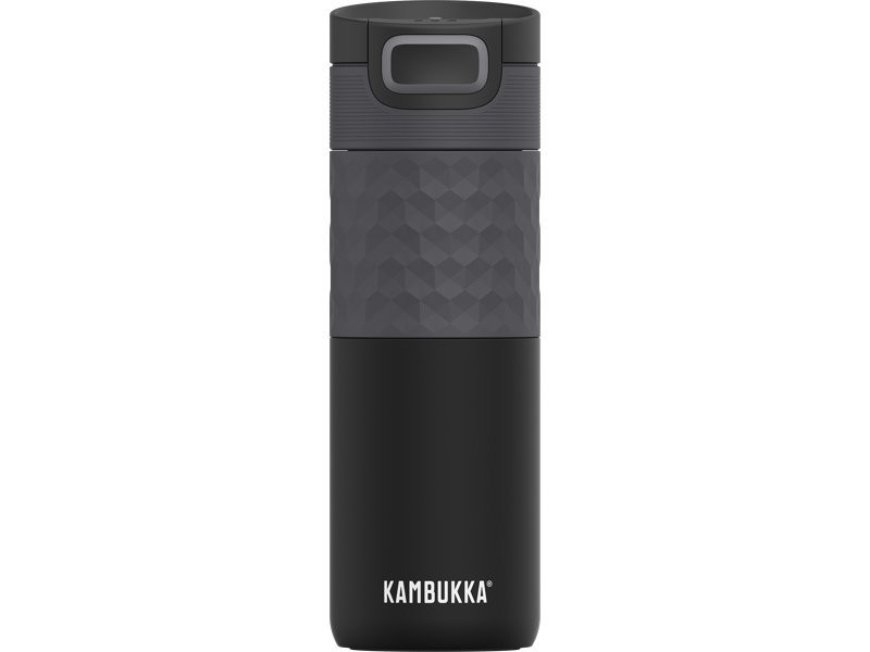 Kambukka - ETNA Grip Black Steel termohrnek, 500 ml