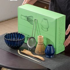 kawio - 6 dílný Matcha set, Chasen, stojánek, miska, odměrka Chashaku, více variant