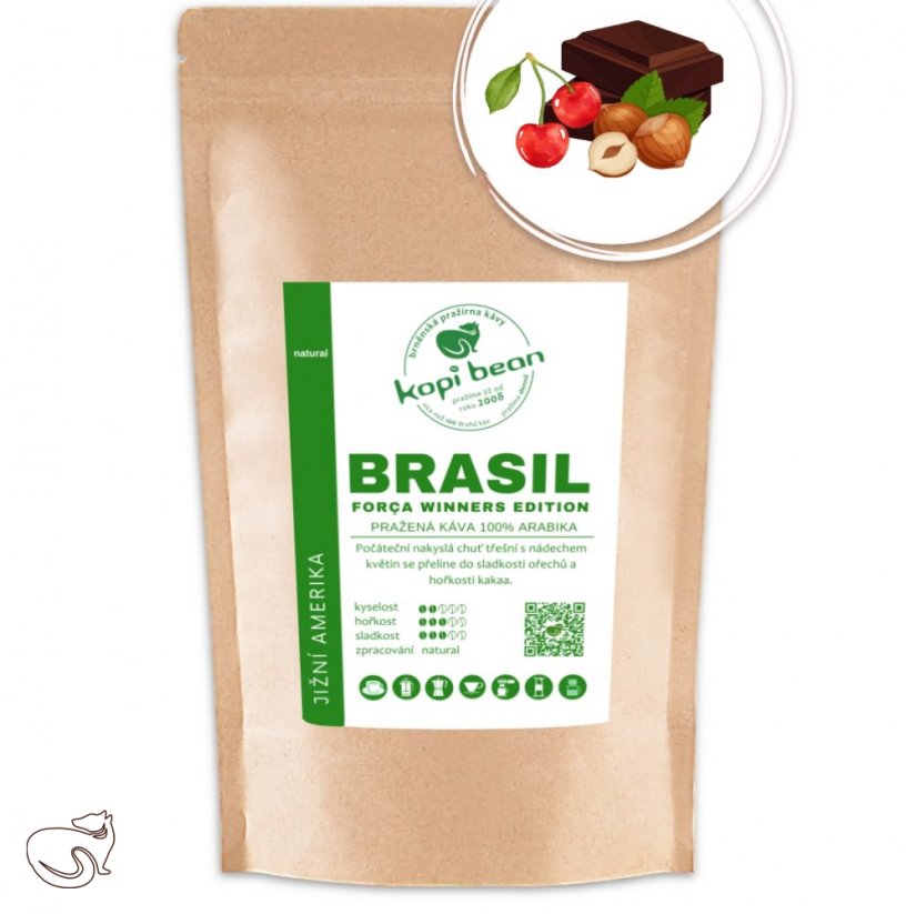 Brasil Força Winners blend - čerstvě pražená káva, min. 50g