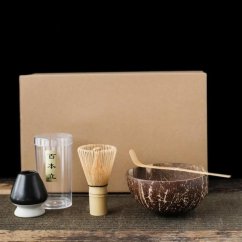 kawio - 4 dílný Matcha set, Chasen, stojánek, miska, odměrka Chashaku, více variant