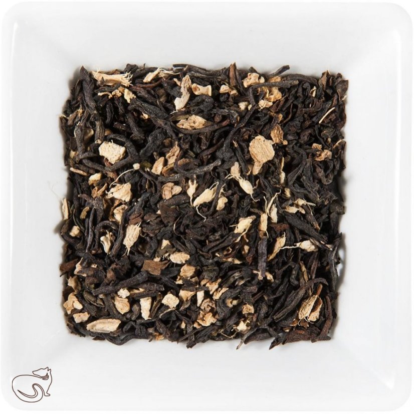 Чорний чай з імбиром BIO - ароматизований чорний чай, мін. 50г