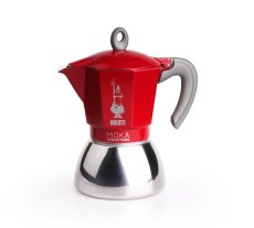 Bialetti - MOKA INDUCTION NEW red, moka pot, 6 cups
