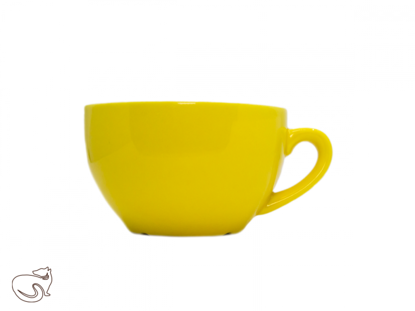 Albergo - šálek na čaj a kávu 340 ml, více barev, 1 ks - Barva: žlutá
