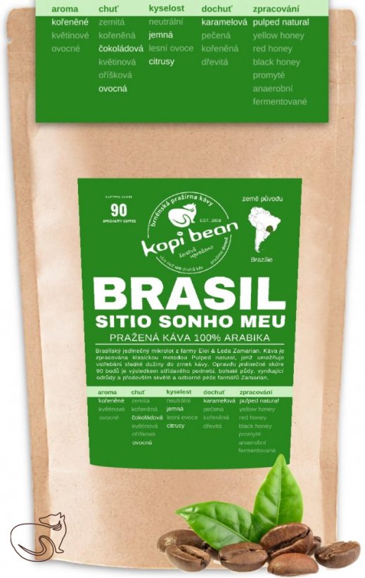 Brasil Sítio Sonho Meu – čerstvě pražená káva, min. 50g