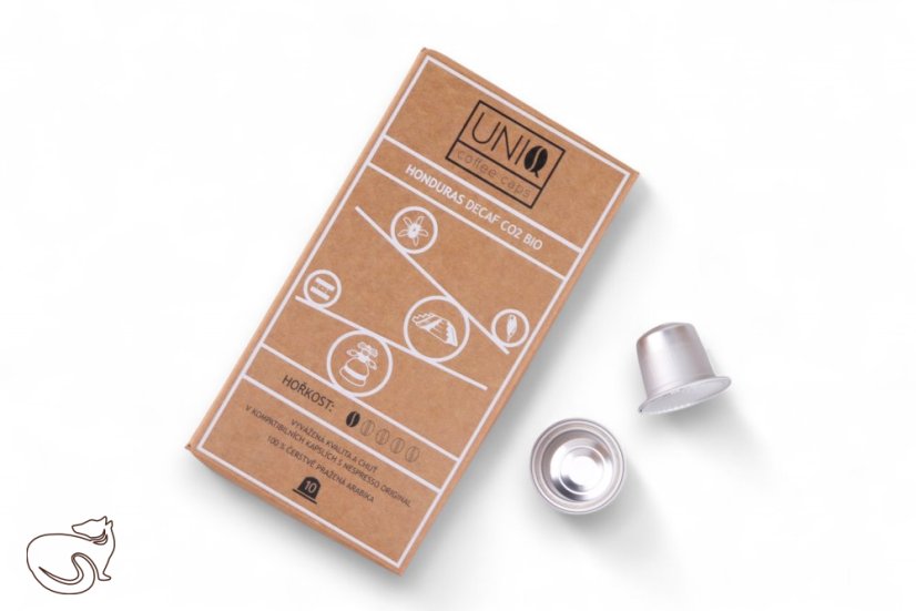 UNIQCAPS Honduras Decaf CO2 BIO, Nespresso® capsules made from freshly roasted coffee, min. 10 pcs