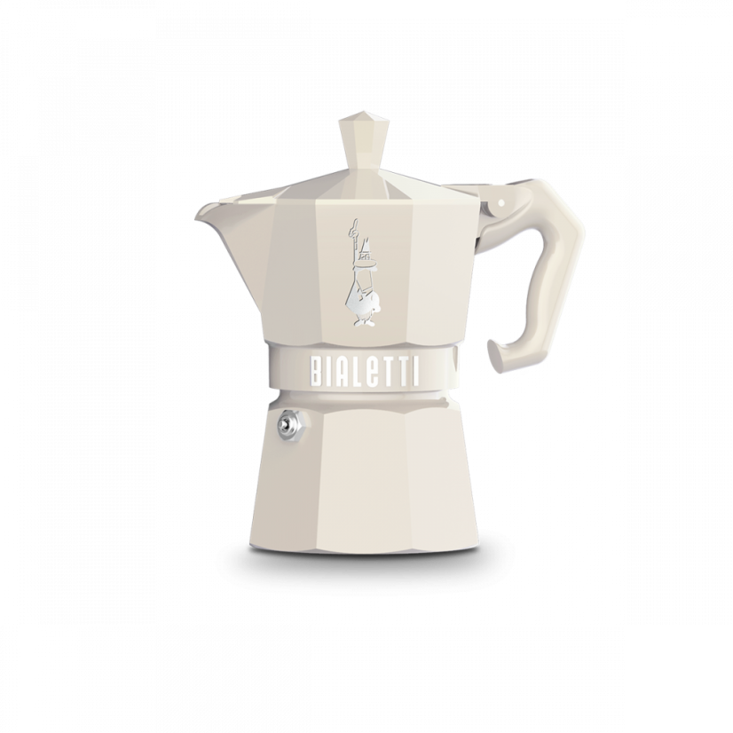 Bialetti -  Moka Exclusive moka konvička, 3 šálky, různé barvy - Moka Exclusive: černá