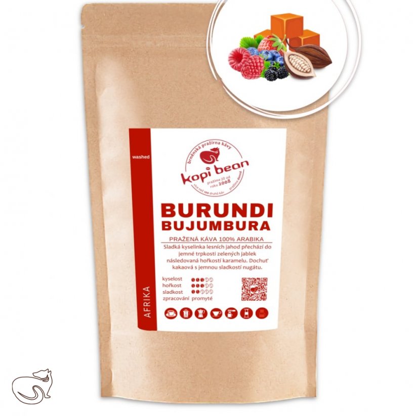 Burundi Bujumbura A - čerstvě pražená káva, min. 50g