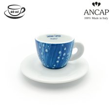 dAncap - šálek s podšálkem na espresso, Preziosa, kapky, deště, 60 ml