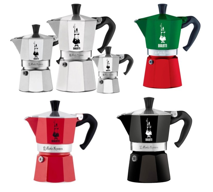 Bialetti | Moka konvička Moka Express, 2-18 šálků, Více barev