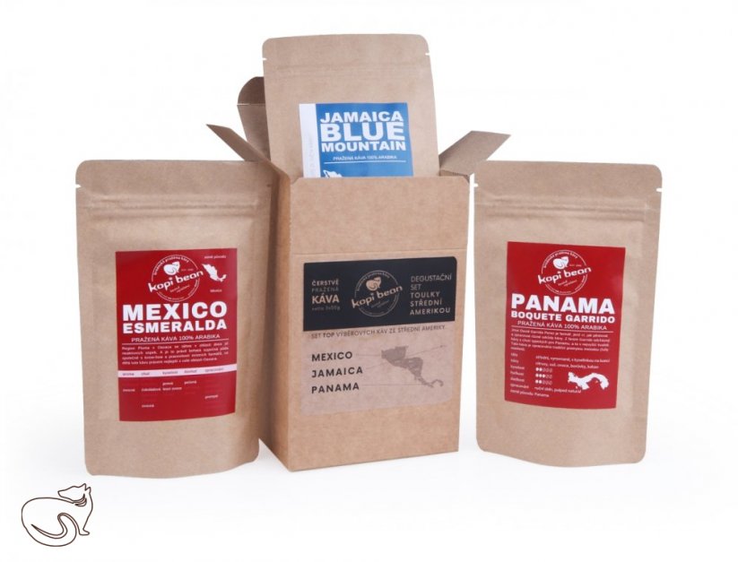 Degustační set káv Toulky Střední Amerikou 3x50g