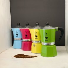 Bialetti - RAINBOW, moka pot green, volume 3 cups