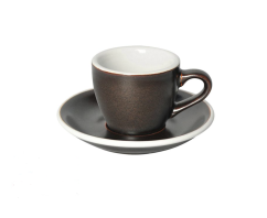 Loveramics Egg - Espresso hrnek s podšálkem, Gunpowder, 80 ml