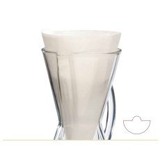Chemex FP-2 papírový filtr půlkulatý pro 1-3 šálky, 100ks