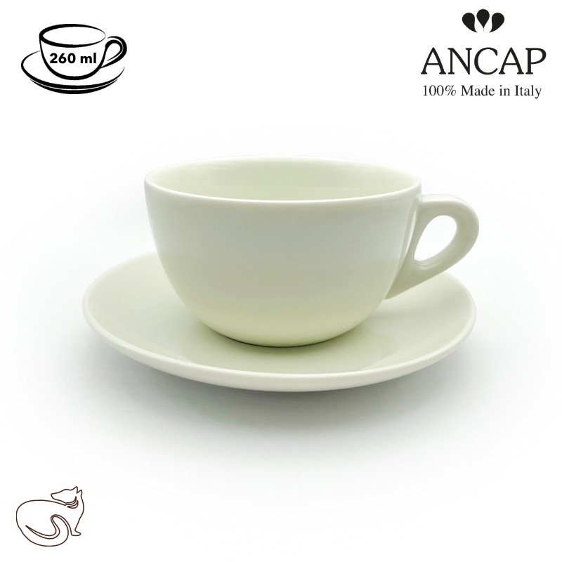 dAncap - чашка для латте, чай Verona Ivory 260 мл