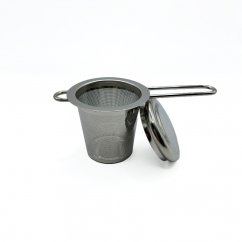 kawio - Чайне ситечко з нержавіючої сталі з кришкою 1шт