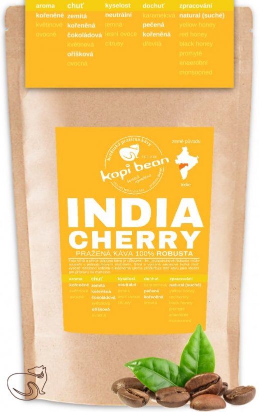 India Cherry Robusta - fresh roasted coffee, min. 50g