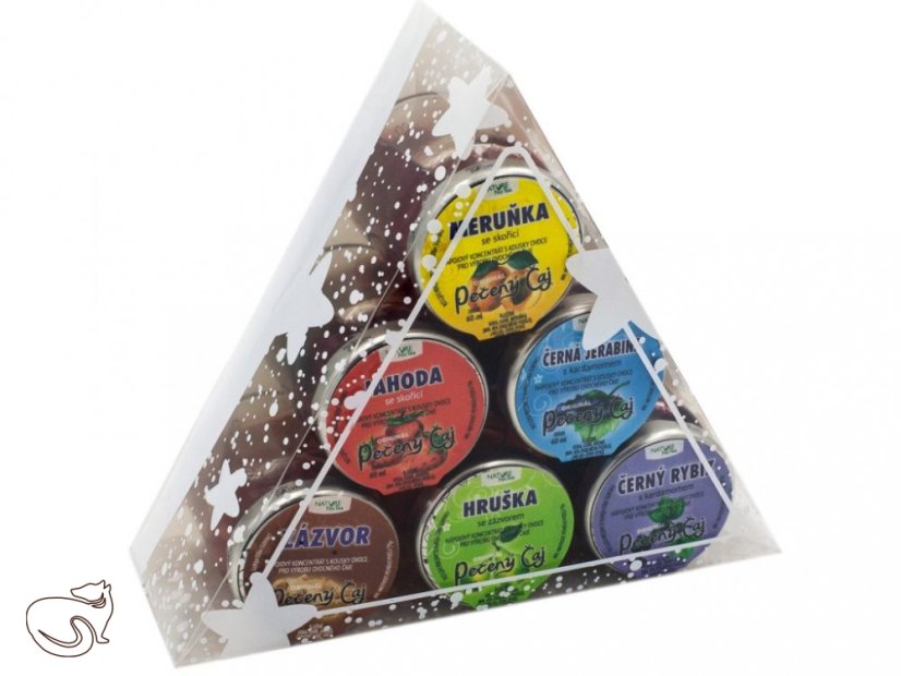 Pack of 6 baked teas, different flavour variants - Varianta: Ginger, Strawberry, Apricot, Pear, Blackcurrant, Blackcurrant