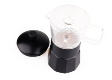kawio | Glass Moka Pot – 3 cups – Black/Glass
