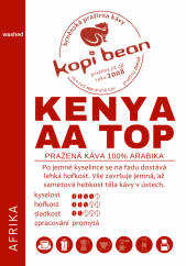 Kenya AA TOP - čerstvě pražená káva, min. 50g