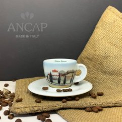 dAncap - šálek s podšálkem espresso Contrade, venkov, 60 ml