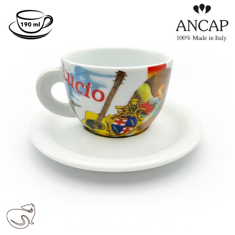 dAncap - чашка з блюдцем капучино Bella italia, Болонья, 190 мл