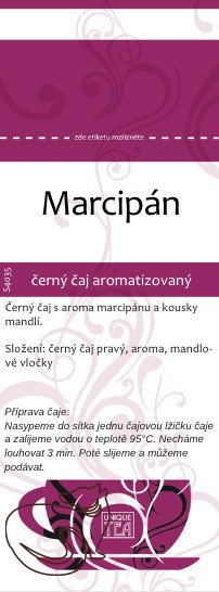 Marcipán - černý čaj aromatizovaný, min. 50g