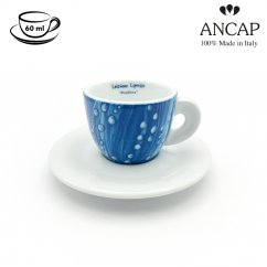 dAncap - чашка для еспресо з блюдцем, Preziosa, краплі, дощ, 60 мл