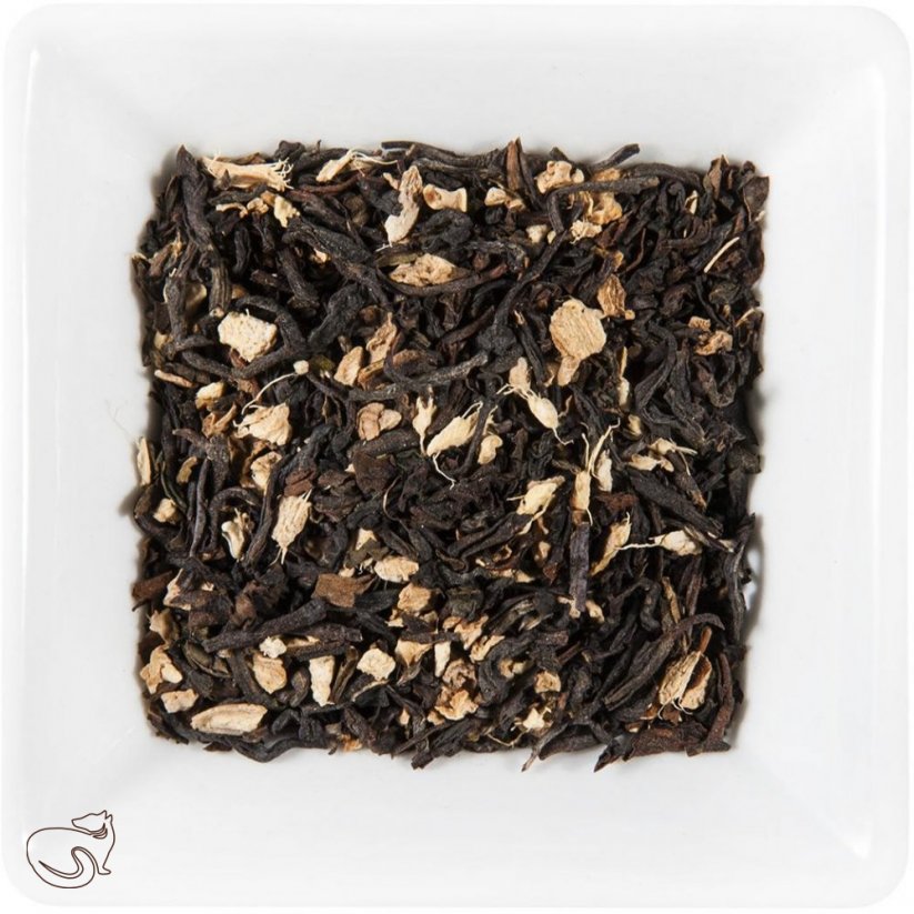 Чорний чай з імбиром BIO - ароматизований чорний чай, хв. 50г