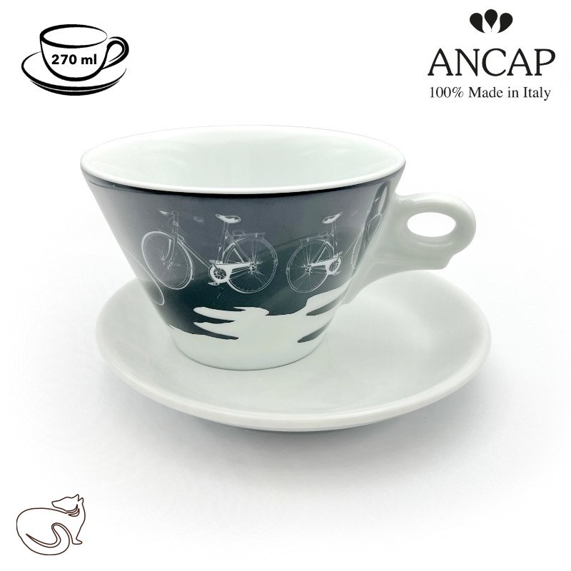 dAncap - Чашка латте Italia in Bici, 270 мл