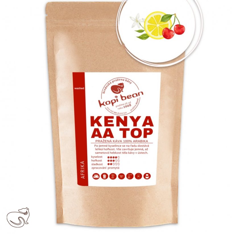 Kenya AA TOP - čerstvě pražená káva, min. 50g