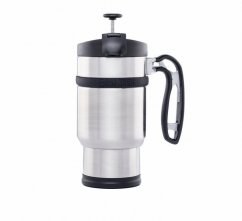 Double shot - Outdoor french press brushed steel