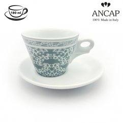 dAncap - Чашка Profumi для капучино з блюдцем, орнамент, 180 мл