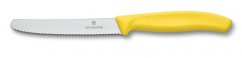 Kuchyňský nůž Victorinox  na rajčata vlnitý žlutý, 6.7836.L118