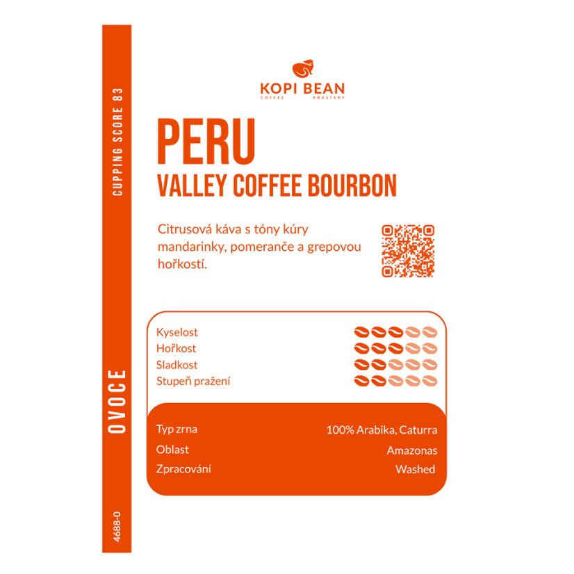 Peru Valley Coffee Bourbon, Washed