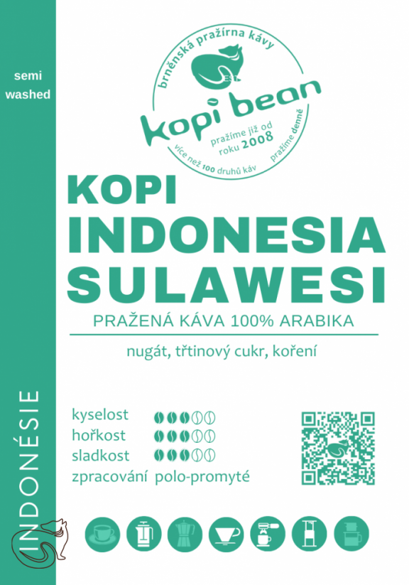 Kopi Indonesia Sulawesi Kalossi – свіжообсмажена кава, мін. 50 г