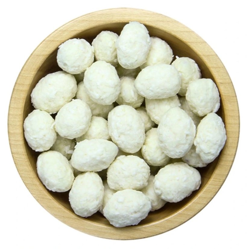 Mandle v kokose a bielej čokoláde – 100 g