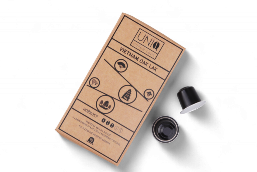 Uniqcaps | Kávové kapsuly Nespresso® Vietnam Dak Lak, 10 ks