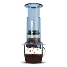 AeroPress® Clear modrý -  cestovní kávovar
