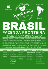 Brasil Fazenda Fronteira - čerstvě pražená káva, min. 50 g