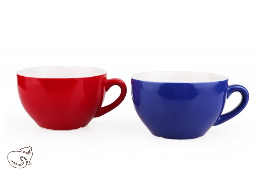 Albergo - šálek na čaj a kávu 340 ml, více barev, 1 ks - Barva: modrá