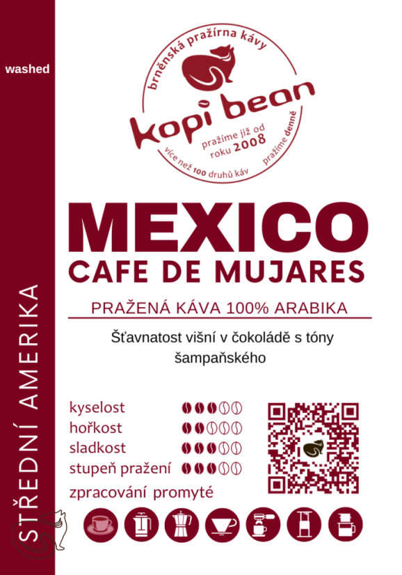 Mexico Cafe de Mujeres - čerstvě pražená káva, min. 50 g